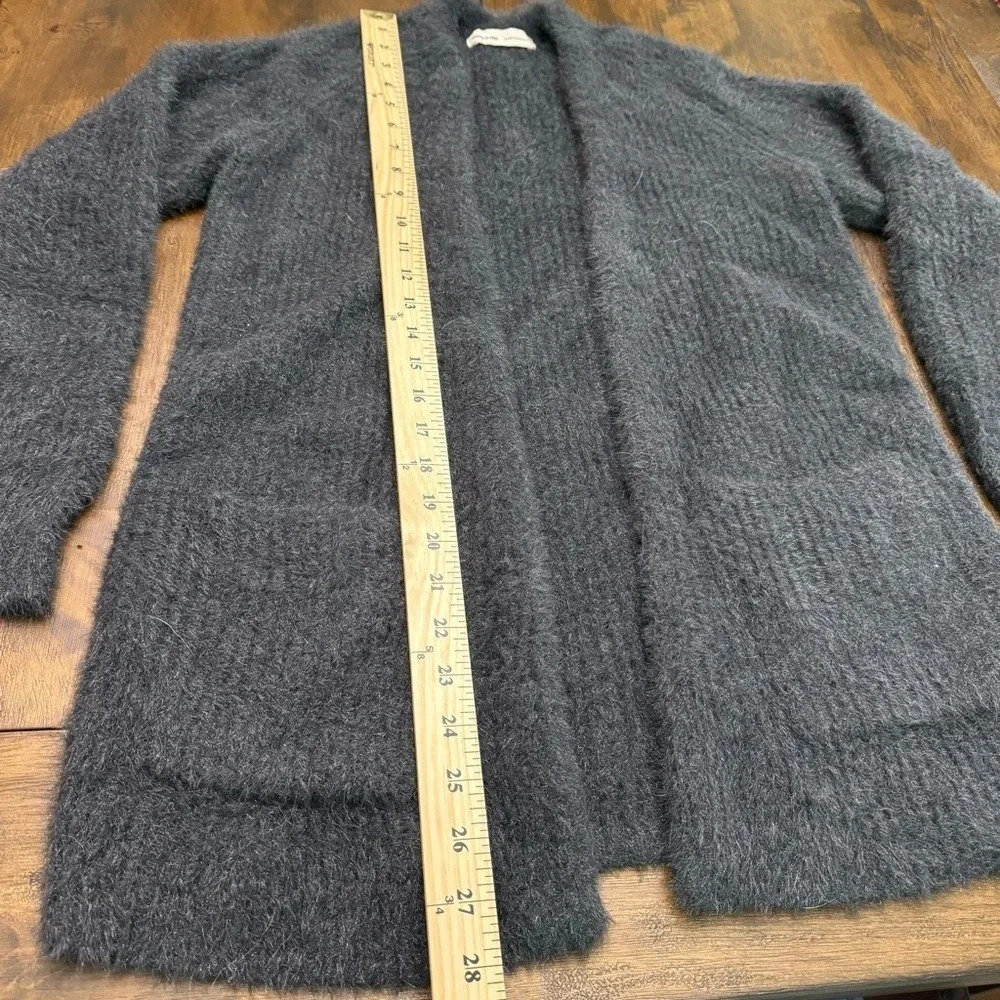 Anthropologie Sleeping on Snow open cardigan. Dark gray, size XS. NWOT - Picture 6 of 9